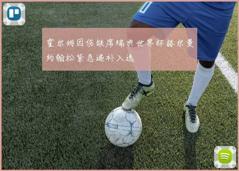 霍尔姆因伤缺席瑞典世界杯赫尔曼约翰松紧急递补入选
